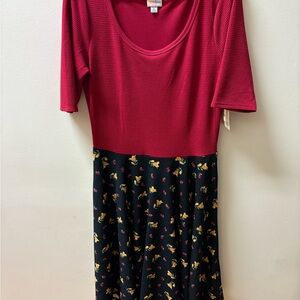 LuLaRoe Rich Red Top